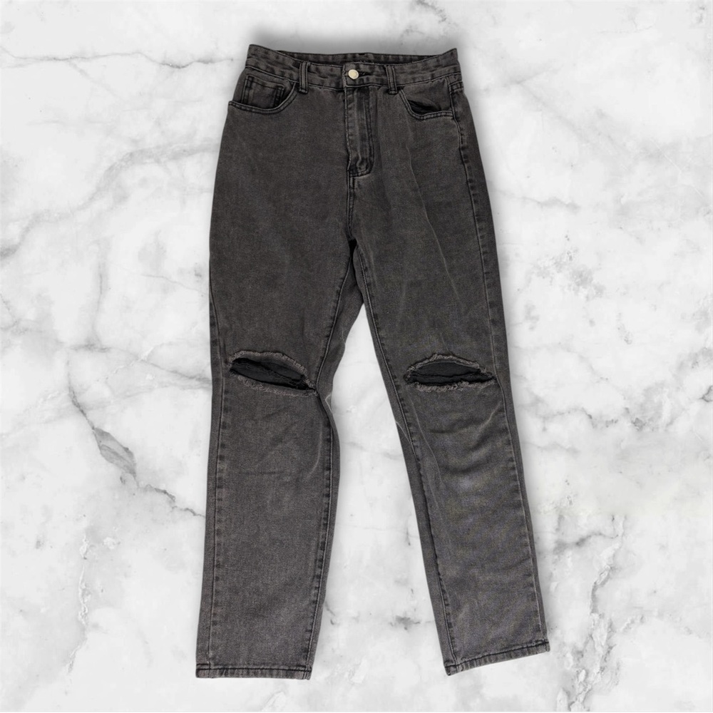 Women’s Black Denim Distressed Jeans